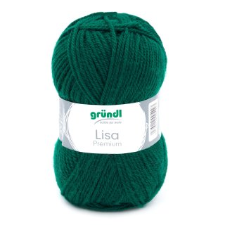 5er Set Gründl Wolle LISA Premium uni,50 g,100 % Polyacryl,Fb.16
