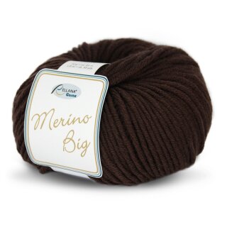 Rellana Merino Big, 60% Schurwolle (Merino), 40% Polyacryl, 50 gr. braun 06