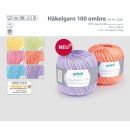 Gründl Filethäkelgarn, Häkelgarn Ombre mit Farbverlauf, 100 Gramm Kone, Farbe: 08 Beere/Rosa