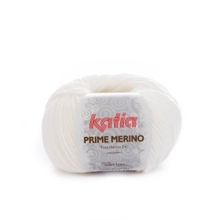 Katia Prime Merino - Farbe: weiß(1) - 50 g/ca. 120 m Wolle