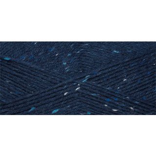 Linie 7 Supersocke 6-fach, Tweed, 150 gr. Zusammensetzung: 70% Schurwolle, 25% Polyamid, 5% Viscose (0905 blau)