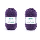 2-er Pack Gründl Pearl uni 4-fädige Sockenwolle...