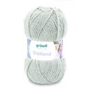 Gründl Wolle Shetland Farbe 02 - salbei melange - Handstrickgarn in Pastelltö...