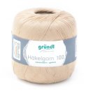 Häkelgarn 100 Gramm Baumwolle-Filet-Garn häkeln - Farbe beige_103