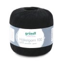 Häkelgarn 100 Gramm Baumwolle-Filet-Garn häkeln - Farbe schwarz_129
