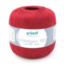Häkelgarn 100 Gramm Baumwolle-Filet-Garn häkeln - Farbe weinrot_125