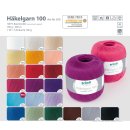 H&auml;kelgarn 100 Gramm Baumwolle-Filet-Garn h&auml;keln - Farbe weinrot_125