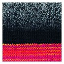 FIL Katia Neu! 250g Knit Ensemble - Farbe: 403 - Naturweiß-Schwarz-rotorange - Stricke oder Häkle einen Rundschal und eine Mütze aus der Limited Edition.