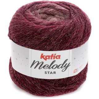 Katia Melody Star - Farbe: Salm&oacute;n/Vino (400) - 100 g/ca. 280 m Wolle