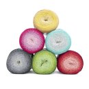 Saragossa Shades,Farbverlaufsbobbel,4-fädig,gedreht,250g/1000m,50% Baumwolle/50% Polyamid,NS 3-4 (Fb. 14)