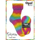 Doppelpack Surprise Regenbogenwolle von Opal, 2x100 g (je Farbe 1x),4-f&auml;dig,75% Schurwolle/25% Polyamid