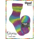 Doppelpack Surprise Regenbogenwolle von Opal, 2x100 g (je Farbe 1x),4-f&auml;dig,75% Schurwolle/25% Polyamid