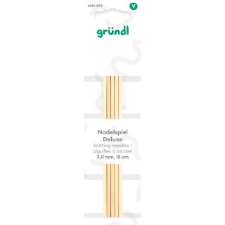 Gründl Nadelspiel Bambus, 15 cm 3