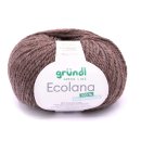 Biowolle Gründl Ecolana Farbe 05, 50g Bio Wolle zum Sricken oder Häkeln