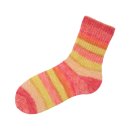 Gründl Hot Socks Madena (Sockenwolle aus 75 % Schurwolle (superwash) und 25 % Polyamid, Made in Italy, 4-fach Sockengarn, 100 g / 420 m, Nadelstärke: 2,5 mm - 3 mm, 1 x 100 g), sunrise