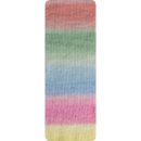 Rellana 4-fädige Sockenwolle,Patagonia Shadow,100g/420m,Traceable Yarn,75 % Schurwolle superwash, 25 % Polyamid (Farbe 1723 mint-lachs)
