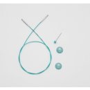 NEU Knit Pro Mindful Swivel Seile für austauschbare Rundstricknadeln, 360 ° Drehmechanismus, (120 cm (Seillänge 94cm))