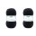 2-er Pack Hot Socks Pearl uni, 2 x 50 g 4 fädiges Sockengarn mit Kaschmir, hochwertig u. weich, (10 schwarz)