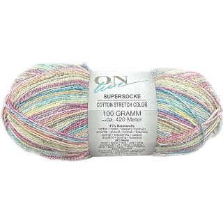 ONline Supersocke Sort. 347 Cotton Stretch Color 100g 2905 - türkis bunt
