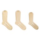 3-Set Sockenspanner aus Holz von Pro Lana,Gr. 28-31, 32-34 und 35-37 mit Nadelmaß und cm Einteilung