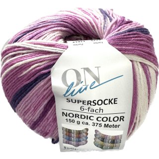 ONline Supersocke 6-fach 150g Sort. 328 Nordic Color 2775 -