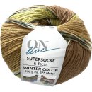 ONline Supersocke 6-Fach 150g Sort. 332 Winter-Color 2803 - Ocker/Gelb/Braun