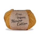 Rellana Organic Merino Cotton, 100% Naturfaser, 55% Schurwolle/45 % Baumwolle, 50 g/230 m LL, NS 3-3,5 120 messing