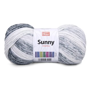 Antipillingwolle Sunny von Happy Hobby mit Farbverlauf 100 g / 265 m 100% Polyacryl,Babywolle Häkelgarn Stricken, Wollallergiker,Allroundgarn (06)