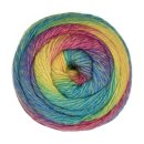 Gründl Wolle Colourful 200g | Farbverlaufswolle zum Stricken und Häkeln | Farbverlaufsgarn Wolle mit langem Farbverlauf (03), 6052