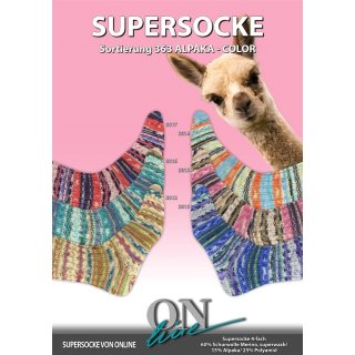 ONline Garne Sort. 363 Alpaka Color 4-fädig Sockenwolle 100g 15% Alpaka