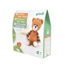 Gründl Häkelset Kuscheltier,Giraffe Gina,Esel Eddy,Robbe Robby,Tiger Timmy,14-18 cm, Komplettes Bastelset mit Anleitung