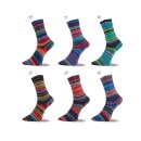 Pro Lana Fjord Socks Puzzle, 100 g/420 m, 4-fädige Sockenwolle aus 75% Schurwolle / 25% Polyamid, tolle Farben 82