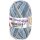 Woolly Hugs Weltrekord Sockenwolle 4-fädig 75% Schurwolle/25% Polyamid 420m/100g 06 | grau/blau