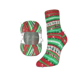 Flotte Socke Christmas Sockenwolle 2026 4-fach mit Glitzer 100g 420m