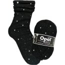 Opal Uni 4-fach Tiefschwarz mit Silbereffekt, Limitierte Auflage