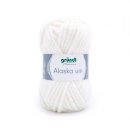 Gründl Alaska Wolle, 80% Polyacryl / 20% Schurwolle, versch. Farben, 13 weiß