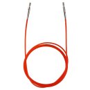 Neuheit !!! Knit Pro Seil mit Endkappen und Schl&uuml;ssel, Farbe rot = 100 cm L&auml;nge